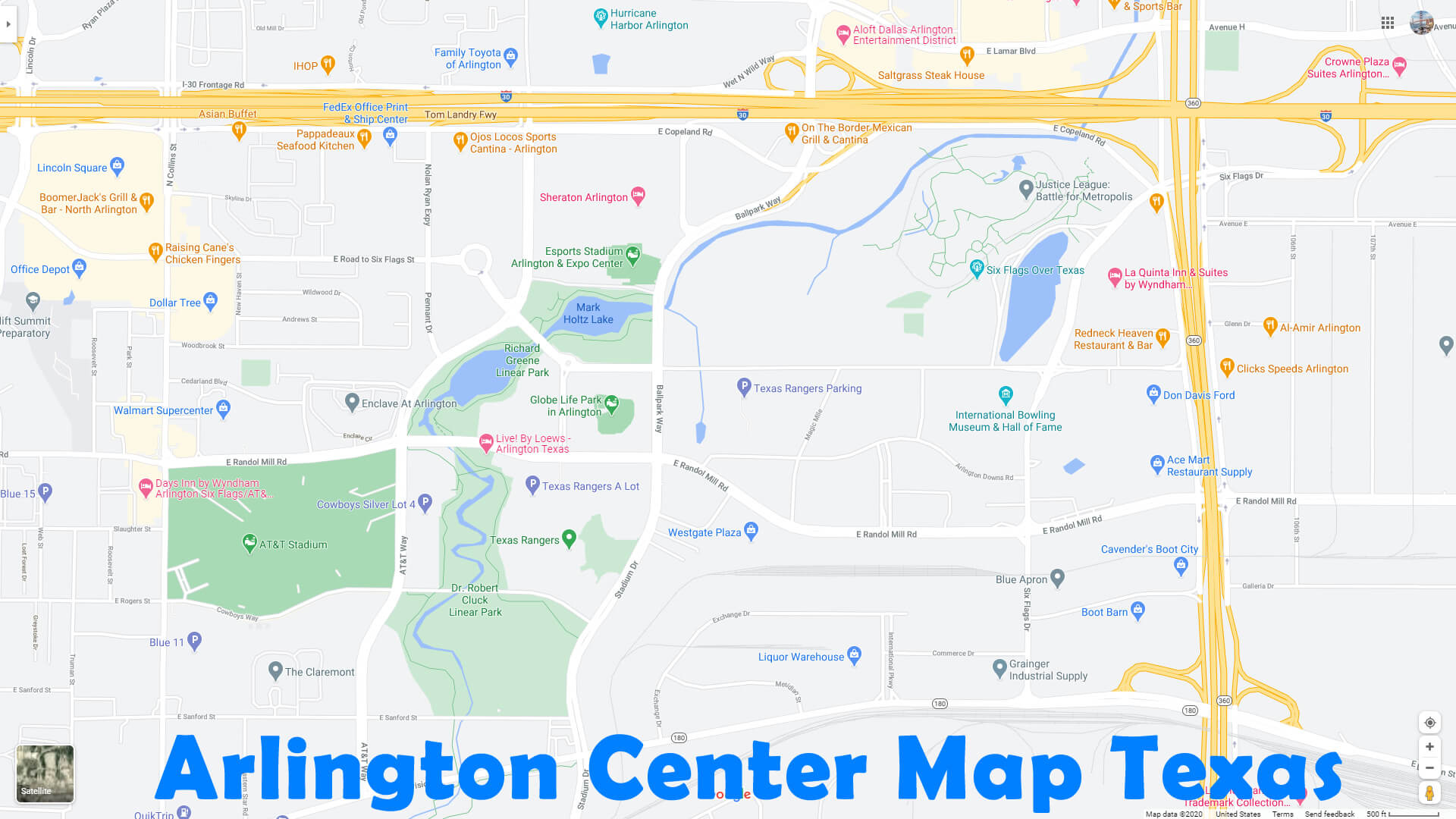 Arlington Centrer Carte Texas